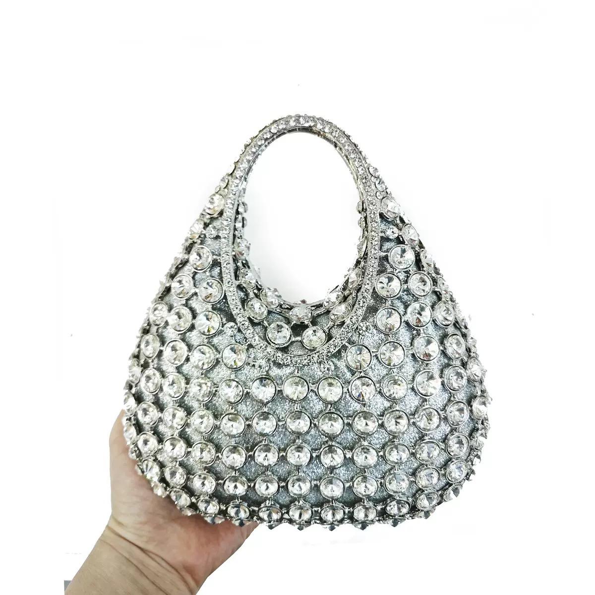 Classical Women Crystal Clutches Luxury Party Bag