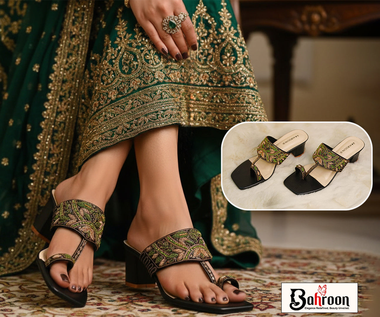 Premium Handcrafted Heel (𝐍𝐨𝐨𝐫𝐢𝐬𝐡)