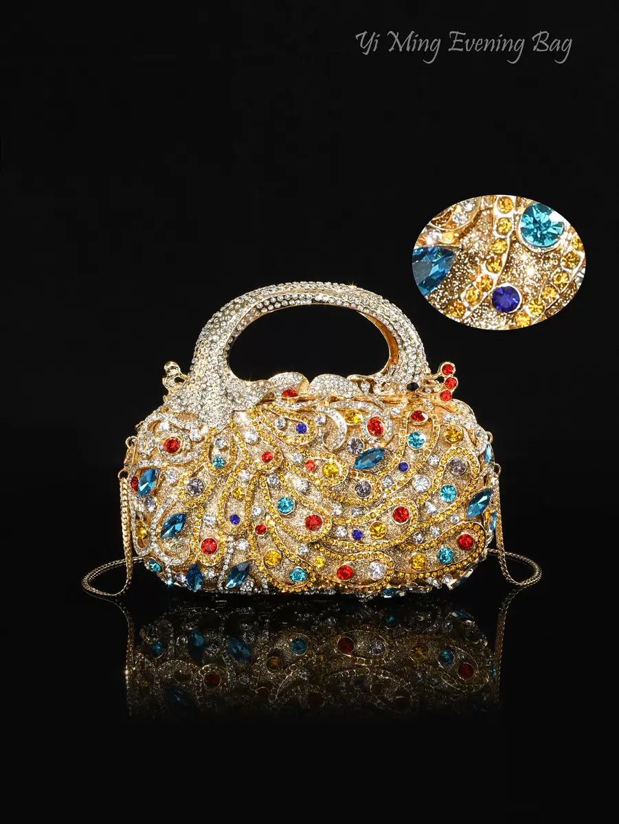 Luxury Seven-Color Golden Diamond Handbag