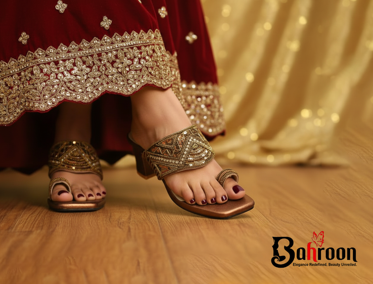 Premium Handcrafted Heel (𝐀𝐦𝐛𝐞𝐫 𝐋𝐨𝐨𝐤)