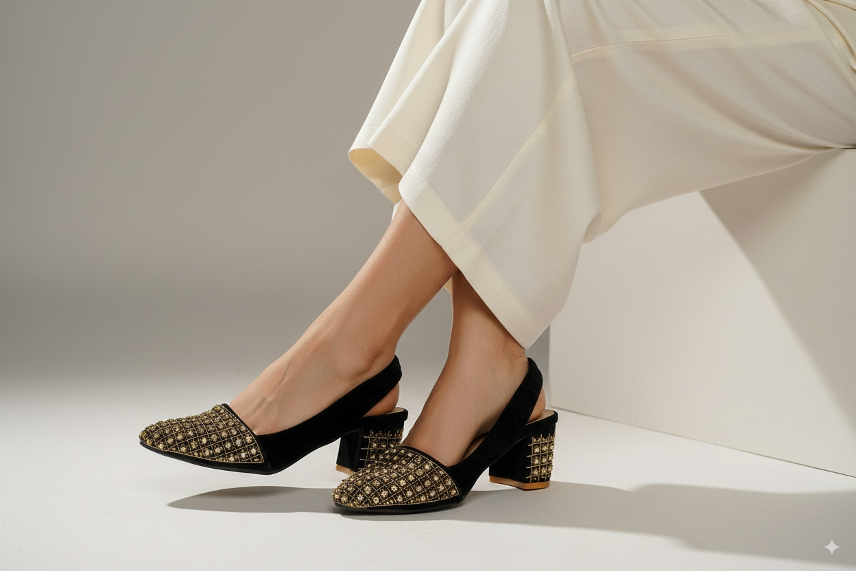 Premium Handcrafted Heel (𝐙𝐚𝐡𝐫𝐚 𝐀𝐥-𝐃𝐡𝐚𝐡𝐚𝐛)