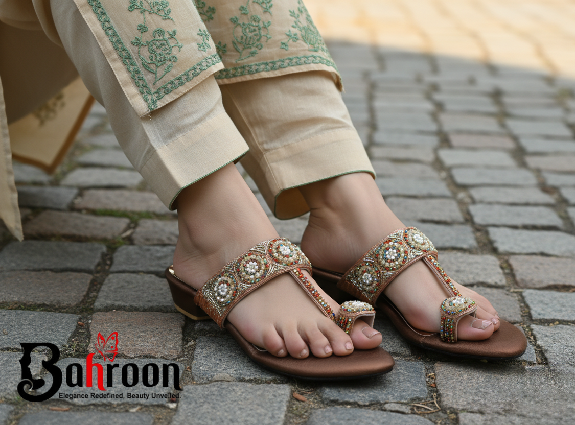 Premium Handcrafted Flat ( 𝐌𝐚𝐝𝐡𝐮𝐫𝐢 )