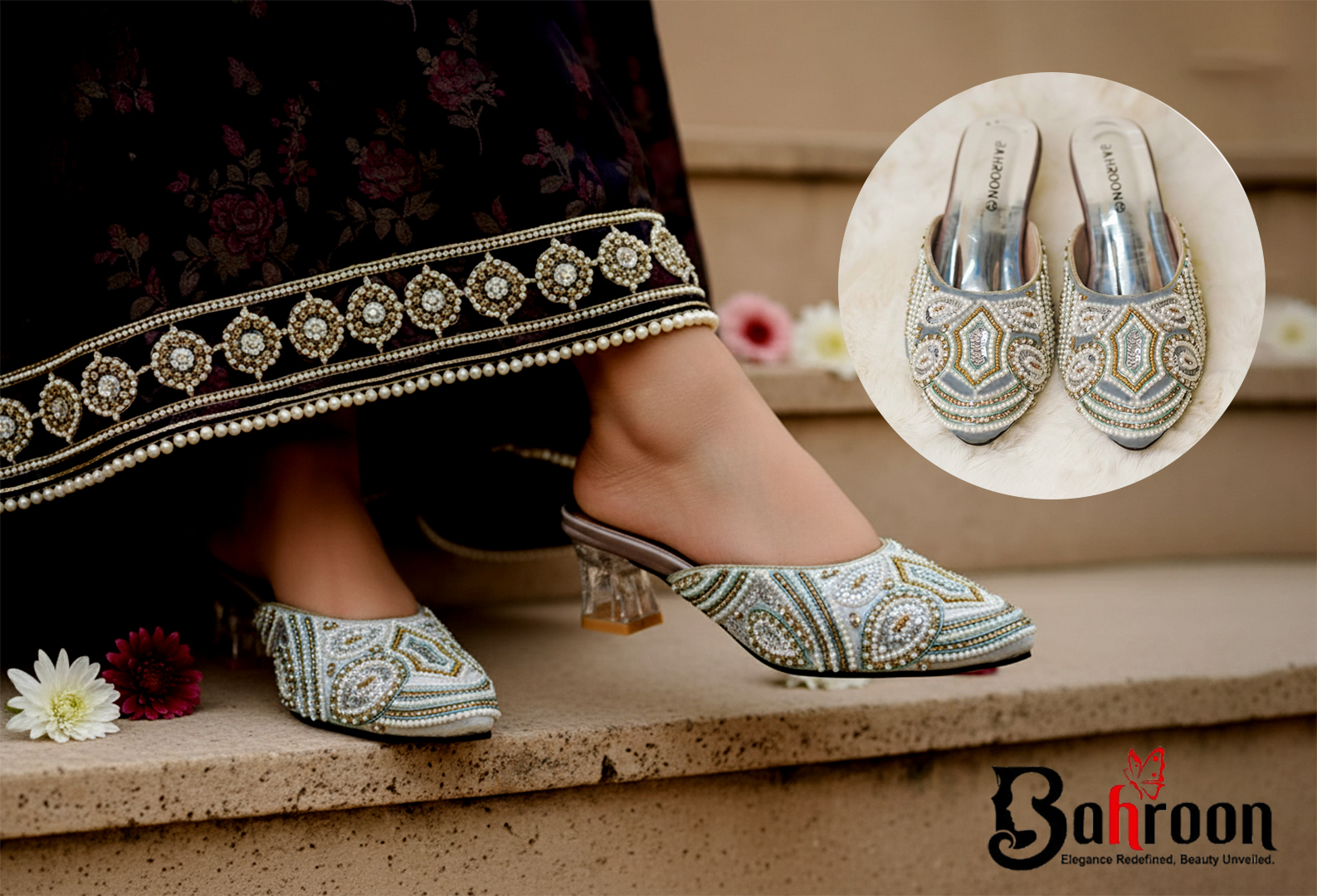 Premium Handcrafted Pump (𝐏𝐞𝐚𝐫𝐥 𝐄𝐥𝐞𝐠𝐞𝐧𝐜𝐞)